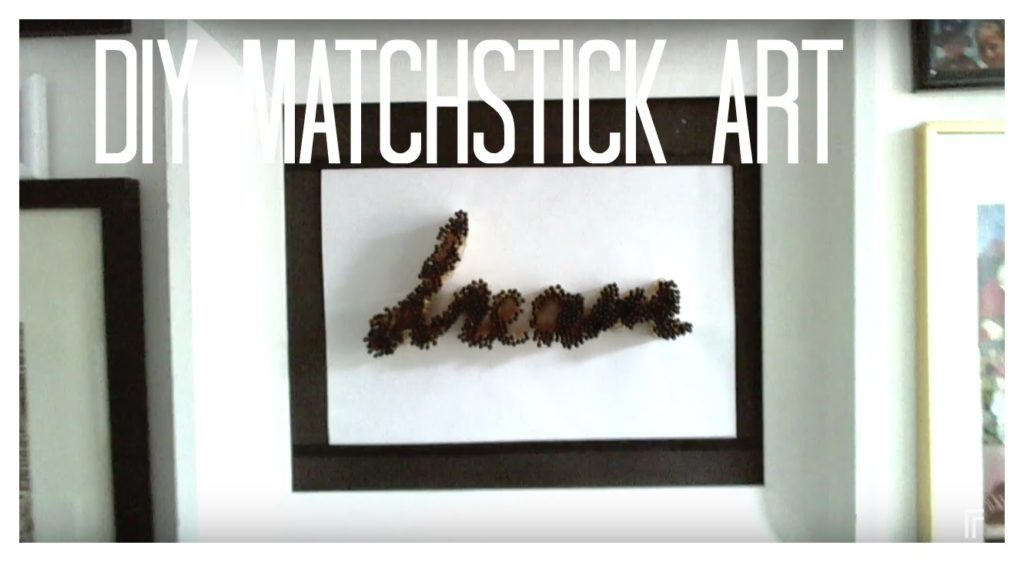 matchstick art projects